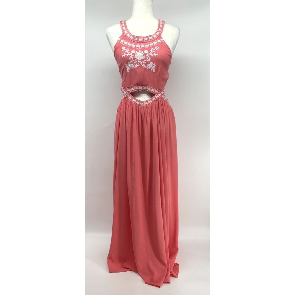 Available by Angela Fashion Pink Maxi Dress Size L